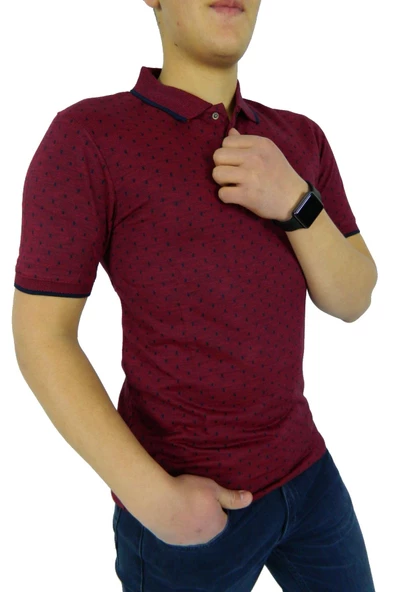 NAYKI ERKEK POLO YAKA JAKARLI T-SHİRT 19075 BGL-ST01045 - 5