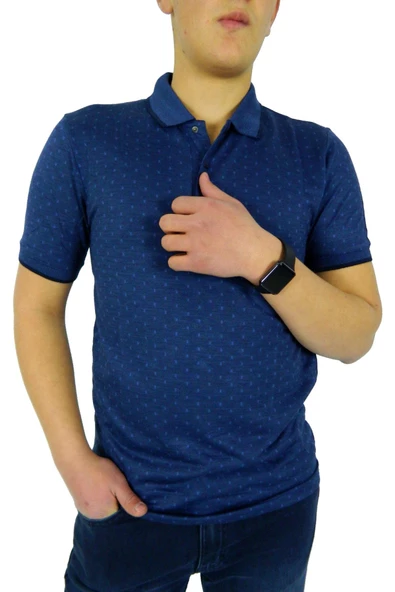 NAYKI ERKEK POLO YAKA JAKARLI T-SHİRT 19075 BGL-ST01045 - 2
