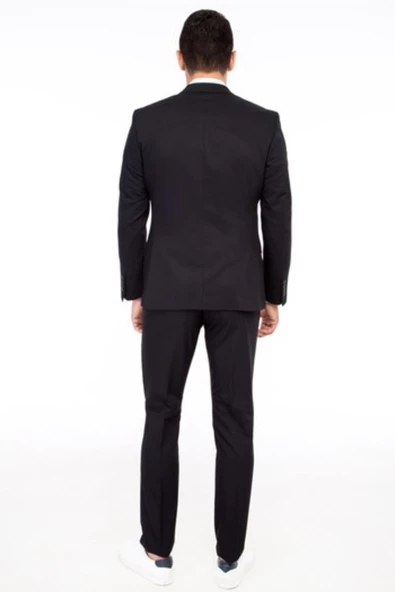 Erkek Takım Elbise Çift Yırtmaç Yelekli Silim Fit BGL-ST01244 - 5
