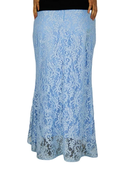 Kadın Uzun Güpür Etek BGLERM101 - Resim 6