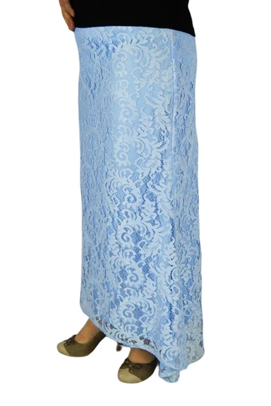 Kadın Uzun Güpür Etek BGLERM101 - Resim 5