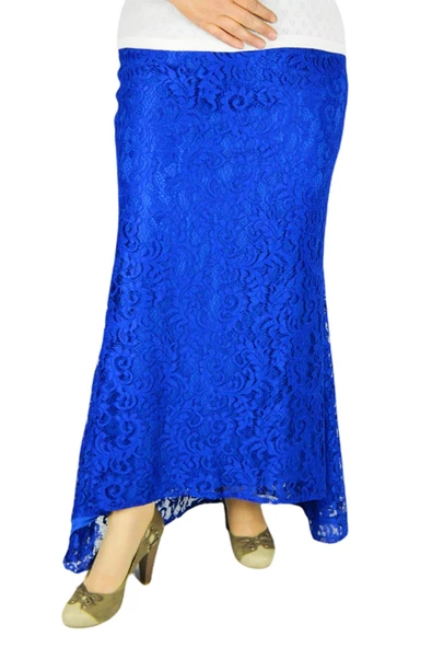 Kadın Uzun Güpür Etek BGLERM101 - Resim 7