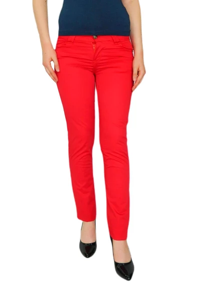 Kadın Renkli Düşük Bel Pantolon Kanvas 348 TT002238 ürün görseli