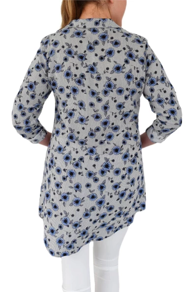 Kadın Tunik Papatya Desenli Almira 1597 Bgl-st00999 - Resim 5