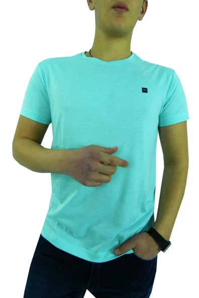 NAYKI ERKEK SIFIR YAKA PETEK SÜPREM T-SHİRT 2124 BGL-ST01016 - Resim 2