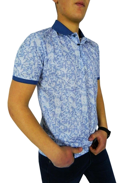 NAYKI ERKEK POLO YAKA DİJİTAL BASKILI T-SHİRT 2131 BGL-ST01038 - 5