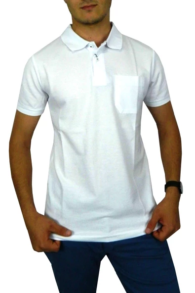 Erkek Polo Yaka Cepli Tişört BGL-ST00486 - Resim 2