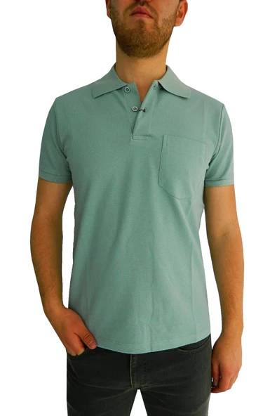 Erkek Polo Yaka Cepli Tişört BGL-ST00486 - Resim 4