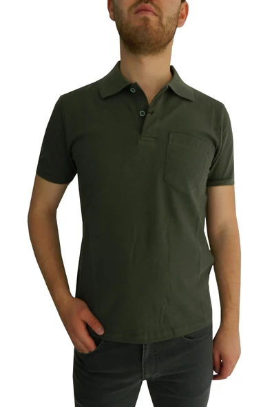 Erkek Polo Yaka Cepli Tişört BGL-ST00486 - Resim 5