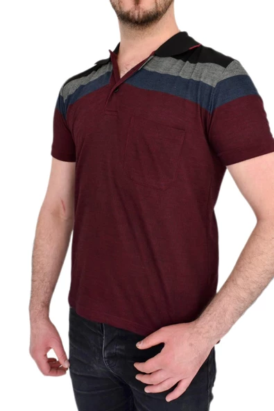 Erkek Polo Yaka Tişört 1502 - Resim 5