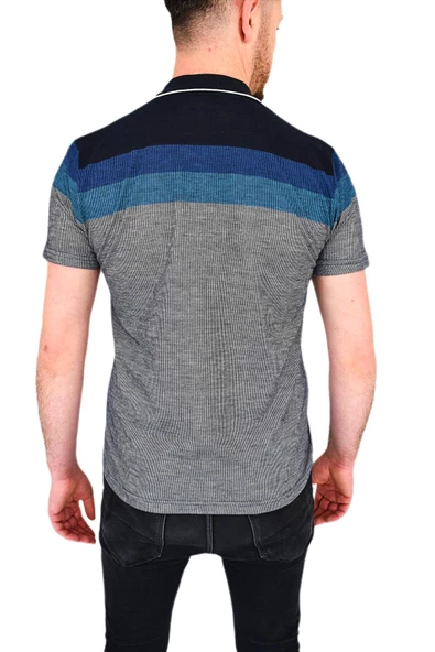 Erkek Polo Yaka Tişört 1502 - Resim 8