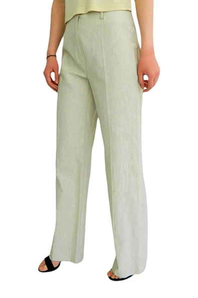 Kadın Keten Pantolon Keten BGL-ST01386 - Resim 6