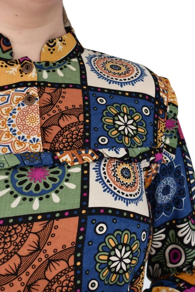 Kadın Etnik Desen Tunik BGL-ST02016 - Resim 10