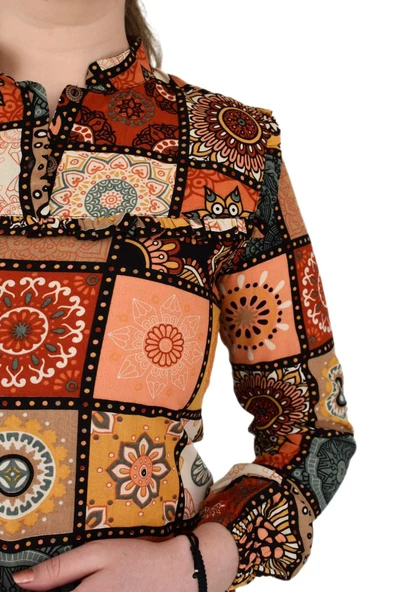 Kadın Etnik Desen Tunik BGL-ST02016 - Resim 11