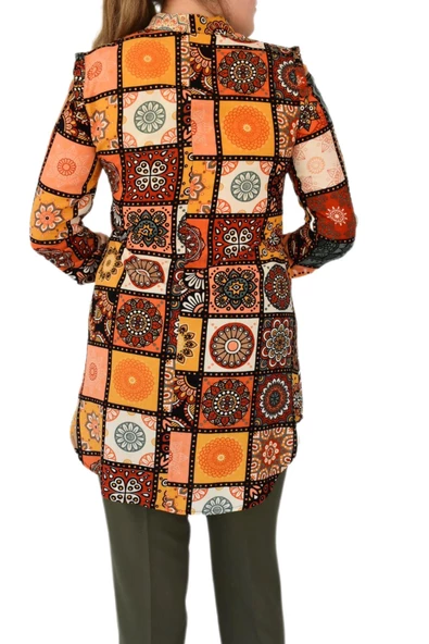 Kadın Etnik Desen Tunik BGL-ST02016 - Resim 9