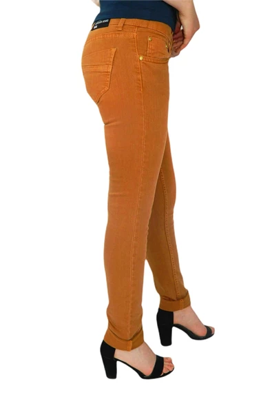Kadın Kanvas Pantolon Düşük Bel 308-35-07 - 5
