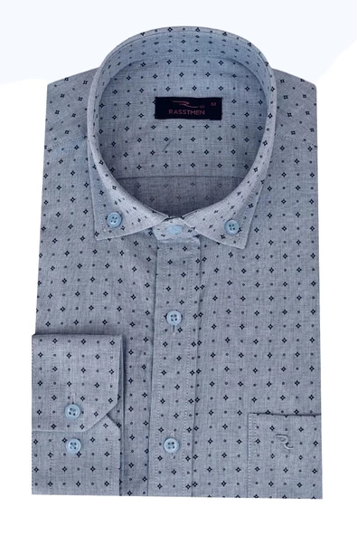 Erkek Uzun Kol Klasik Gömlek Puantiyeli BGL-ST01900 ürün görseli