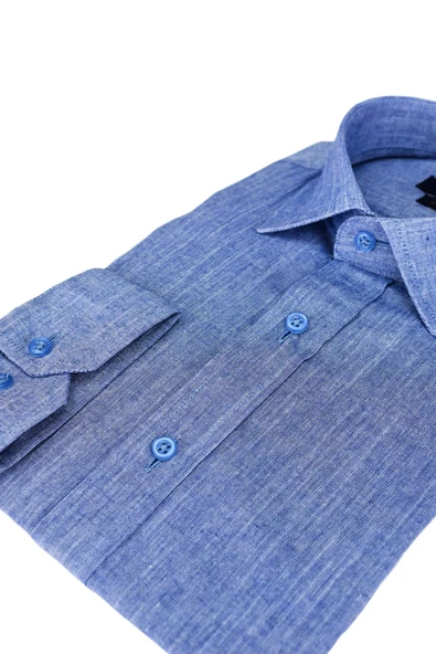 Erkek Uzun Kol Gömlek Silim Fit BGL-ST01908 - Resim 3