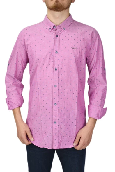 Erkek Puantiyeli Spor Gömlek DYM-9585 ürün görseli