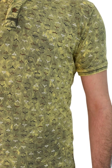 Erkek Polo Yaka Tişört 4224 - Resim 8