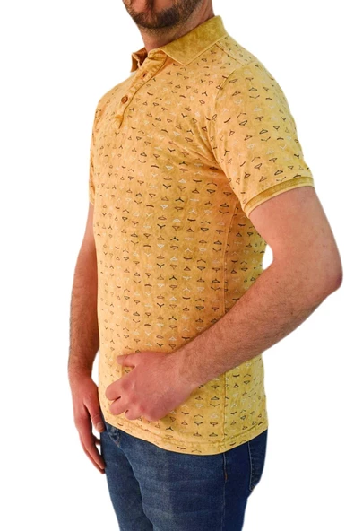 Erkek Polo Yaka Tişört 4224 - Resim 4