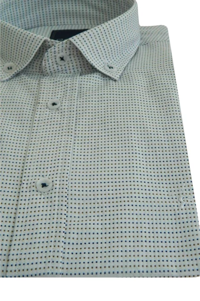 Erkek Gömlek Slim Fitt Puantiyeli Rehalli BGL-ST00803 - Resim 6