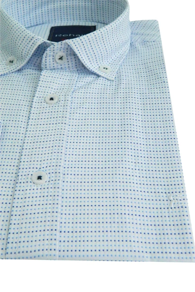 Erkek Gömlek Slim Fitt Puantiyeli Rehalli BGL-ST00803 - Resim 9