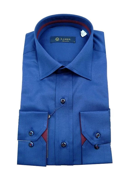 Erkek Slim Fit Gömlek 8005 008005 - Resim 6