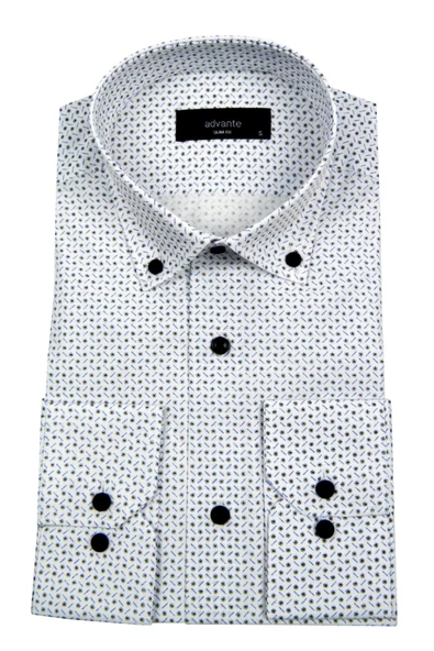 Erkek Slim Fitt Puaniyeli Gömlek 000173 - Resim 2