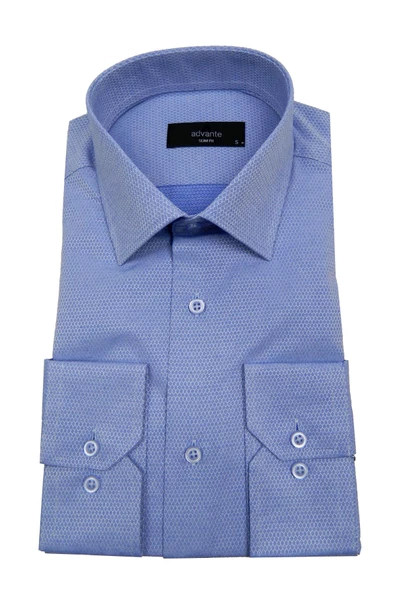 Erkek Slim Fit Jakarlı Gömlek Bgl-st00166 - Resim 5