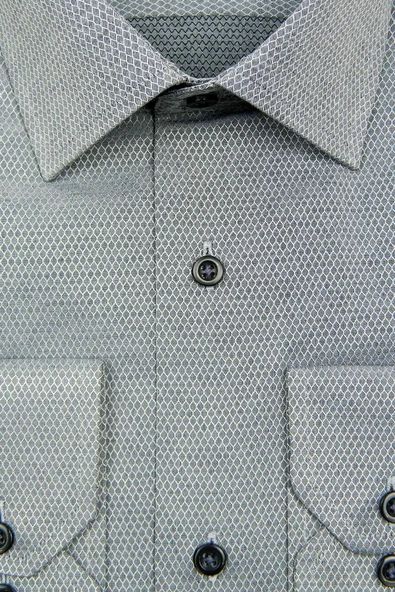 Erkek Slim Fit Jakarlı Gömlek Bgl-st00166 - Resim 8