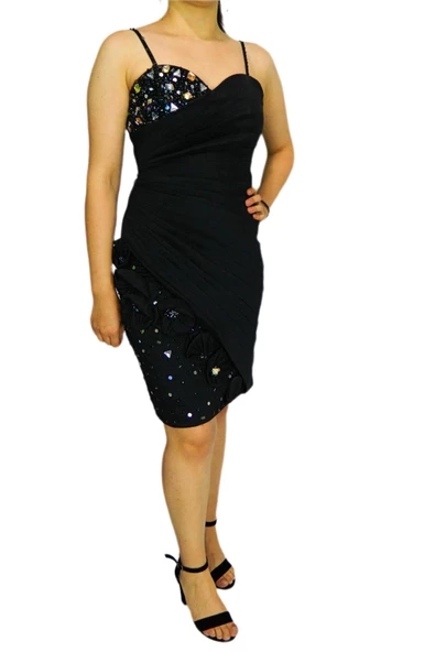 Kadın Abiye Elbise Kısa PRT077004 - Resim 6