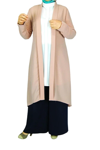 Kadın İkili Kombin Takım Ferace Kap P5037 - Resim 4