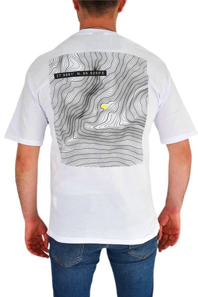 Erkek Oversize Tişört T838 BGL-ST01823 - Resim 9