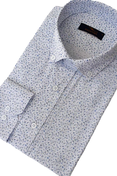 Erkek Silim Fit Uzun Kol Gömlek BGL-ST01967 - Resim 3