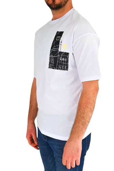 Erkek Oversize Tişört T838 BGL-ST01823 - Resim 6