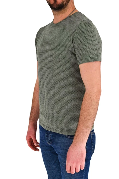 Erkek Sıfır Yaka Tişört T-752 BGL-ST01831 - Resim 6