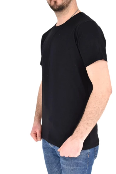 Erkek Sıfır Yaka Tişört T-338 BGL-ST01840 - Resim 11
