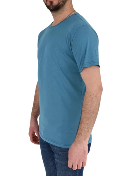 Erkek Sıfır Yaka Tişört T-338 BGL-ST01840 - Resim 10