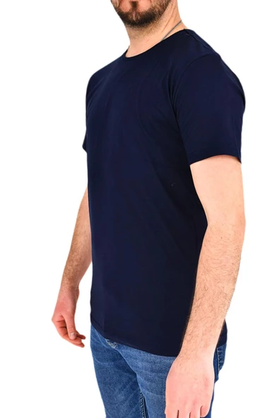 Erkek Sıfır Yaka Tişört T-338 BGL-ST01840 - Resim 8