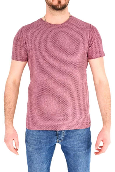 Erkek Sıfır Yaka Tişört T-752 BGL-ST01831 - Resim 3