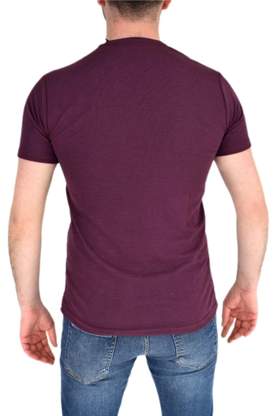 Erkek Büyük Beden Sıfır Yaka Tişört 1-T-387 BGL-ST01801 - Resim 11