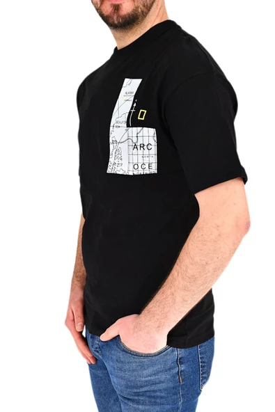 Erkek Oversize Tişört T838 BGL-ST01823 - Resim 7