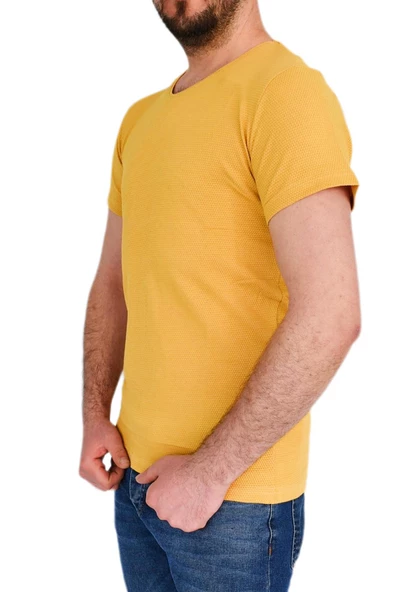 Erkek Sıfır Yaka Tişört T-523 BGL-ST01833 - Resim 8