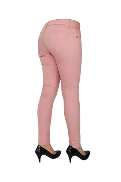 Kadın Kanvas Pantolon Düşük Bel BGL-0764 - Resim 7