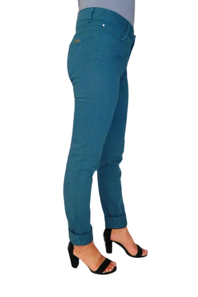 Kadın Düşük Bel Kanvas Pantolon BGL-ST01594 - Resim 4