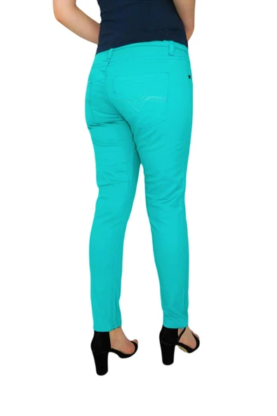 Kadın Düşük Bel Kanvas Pantolon BGL-ST01593 - Resim 4