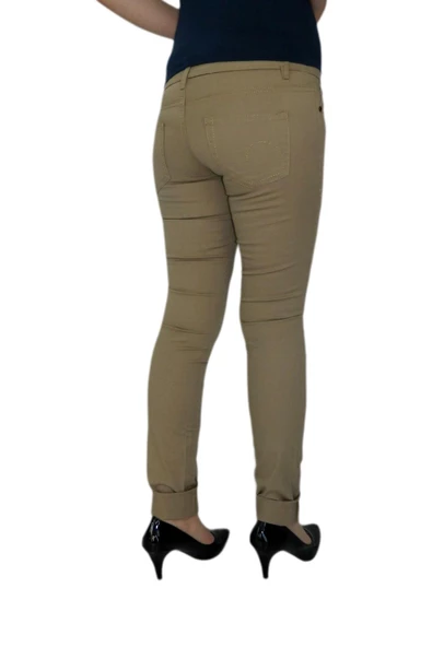 Kadın Kanvas Pantolon Düşük Bel BGL-0764 - Resim 6