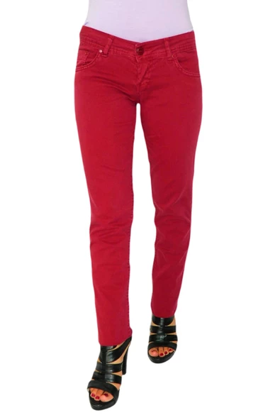 Kadın Düşük Bel Kanvas Pantolon 342639 - Resim 3