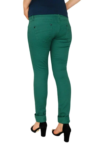 Kadın Düşük Bel Kanvas Pantolon TT001675 - Resim 6